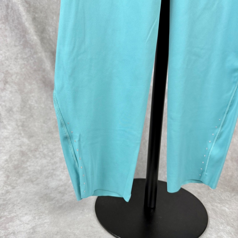 Lululemon Fast and Free High-Rise Crop 25" Turquoise Blue Leggings Size 8 - Picture 4 of 9
